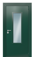 Дверь TermoPlus Ral 6005 Венге 966 вид снаружи