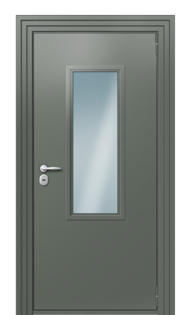 Дверь TermoPlus Ral 7009 Белая Эмаль 967