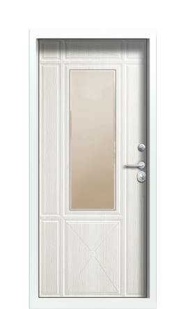 Дверь TermoPlus Ral 9005 Белая Эмаль 217