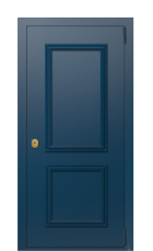 Дверь TermoPlus Del Mare Ral 5014 778 вид снаружи