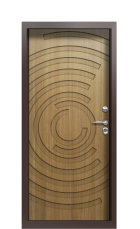 Дверь Termo Ral 8017 Дуб 1229 вид внутри