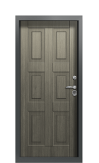 Дверь Termo Ral 7043 Серый кварц 1384 вид внутри