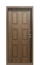 Дверь Termo Ral 8025 Тик 1385 вид внутри