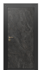 Дверь TermoWood Vesuvio Тёмный Мрамор 794 вид снаружи