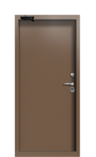 Дверь Termo Ral 8025 Кале 473 вид внутри