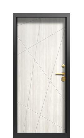 Дверь TermoPlus Woodline Белая эмаль Vesuvio молоток карниз