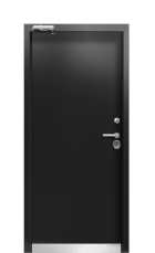 Дверь Termo Ral 3031 Ral 9005 388 вид внутри