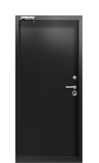 Дверь Termo Ral 1019 Ral 9005 387 вид внутри