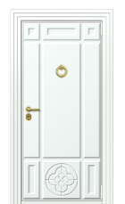 Дверь TermoWood Ral 9003 Securemme 784 вид снаружи