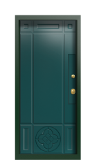 Дверь Termo Del Mare Зелёное Сукно 779 вид внутри