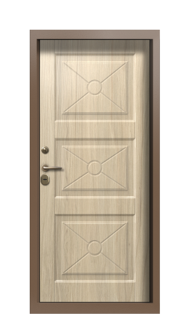 Дверь TermoPlus Ral 8025 Сатиновое Дерево 887