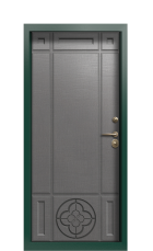 Дверь Termo Ral 6005 Дымчатое Дерево 780 вид внутри