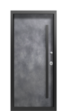 Дверь Termo Ral 9005, Лунный камень вид внутри