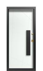 Дверь Termo Collori RAL 3031, Collori RAL 9003 вид внутри