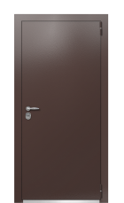 Дверь Termo Ral 8017 Ral 3031 208 вид снаружи