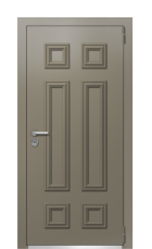 Дверь TermoPlus Ral 7006 Тис Мраморный 39 вид снаружи