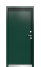 Дверь Termo Ral 6028 Ral 6005 667 вид внутри