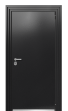 Дверь Termo Ral 9005 Кале 209 вид снаружи