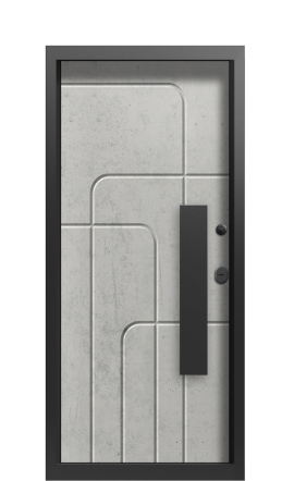 Входная дверь TermoWood Decoline Бетон темный, Decoline Бетон светлый