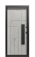 Дверь Termo Decoline Бетон темный, Decoline Бетон светлый вид внутри