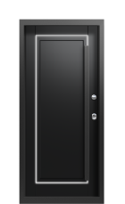 Дверь Termo Металл Бруклин, Ral 9005 вид внутри