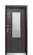 Дверь Termo Tobacco Ral 8019 941 вид внутри