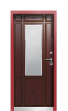 Дверь Termo Ral 3005 Тёмно-красный 946 вид внутри