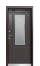 Дверь Termo Tobacco Ral 8019 943 вид внутри