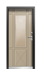 Дверь Termo Vesuvio Ral 7043 1000 вид внутри