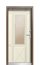 Дверь Termo Ral 8025 Слоновая Кость 346 вид внутри