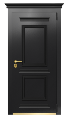 Дверь TermoPlus Ral 9005 Белая Эмаль 330 вид снаружи