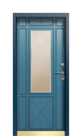 Дверь TermoPlus Del Mare Серо-голубая 951