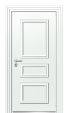 Дверь TermoPlus Ral 9003 Securemme 634 вид снаружи