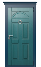 Дверь TermoWood Del Mare Морская волна 438 вид снаружи