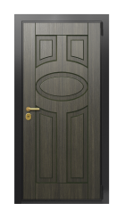 Дверь TermoWood Ral 9005 Венге 560 вид снаружи