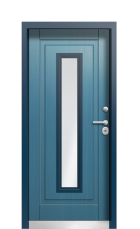 Дверь Termo Ral 7043 Серо-голубая 1111 вид внутри