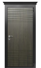 Дверь TermoWood Ral 9005 Венге 564 вид снаружи