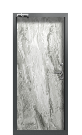 Дверь TermoWood Дверь Terma Белый и Черный Мрамор Ral 7043