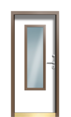 Дверь Termo Ral 7043 Ral 7002 973 вид внутри