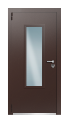 Дверь TermoPlus Tobacco Ral 8019 931 вид снаружи