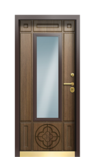 Дверь Termo Ral 9003 Тик 361 вид внутри