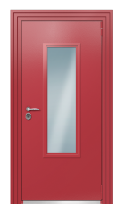 Дверь TermoPlus Ral 3031 Сатиновое Дерево 964 вид снаружи