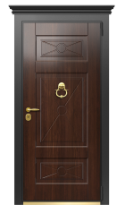 Дверь TermoWood Vesuvio Кофейное дерево 277 вид снаружи