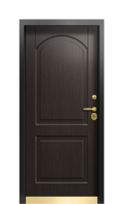 Дверь Termo Ral 9005 Венге 445 вид внутри