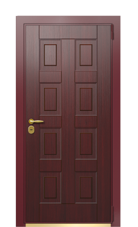 Дверь TermoWood Ral 3005 Тёмно-Красный 555