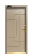 Дверь Termo Ral 8025 Securemme 605 вид внутри