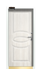 Дверь Termo Ral 9003 Белая Эмаль 593 вид внутри