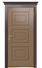 Дверь TermoWood Ral 8017 Ral 8025 607 вид снаружи