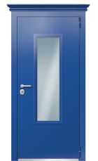 Дверь TermoPlus Ral 5005 Ral 5014 540 вид снаружи