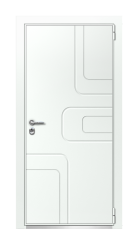 Дверь TermoWood Ral 9003 Kale 718 вид снаружи